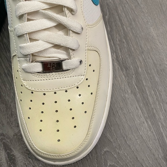 Off white , cream , blue , Green AF1 Low - Picture 14 of 15